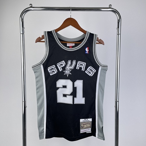 San Antonio Spurs #21 Retro Edition Black 99 Season Basketball Jersey