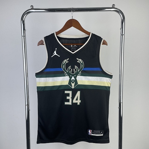Milwaukee Bucks Giannis Antetokounmpo #34 Limited Edition Jumpman 21 Season Basketball Jersey