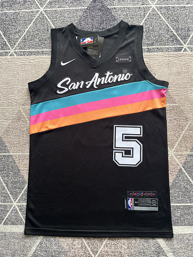 San Antonio Spurs City Edition Black Basketball Jersey