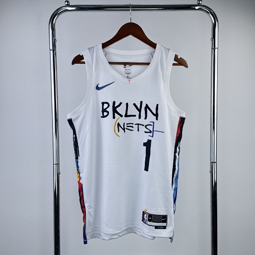 Brooklyn Nets #1 City Edition 23 Season Basketball Jersey
