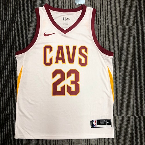 Cleveland Cavaliers LeBron James #23 White Basketball Jersey