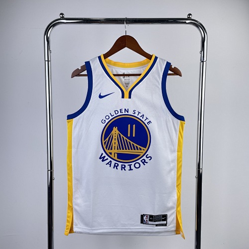 Golden State Warriors Klay Thompson #11 White 23 Season Basketball Jersey