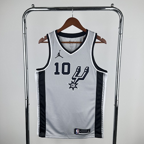 San Antonio Spurs #10 Limited Edition Jumpman Grey 21 Season Basketball Jersey