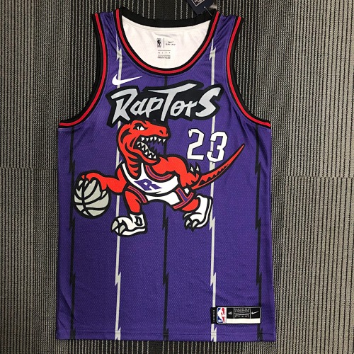 Toronto Raptors #23 Retro Edition Purple Basketball Jersey