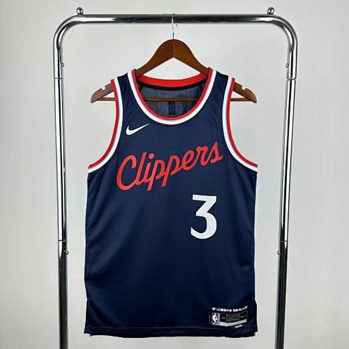 Los Angeles Clippers Chris Paul #3 Blue 25 Season Basketball Jersey