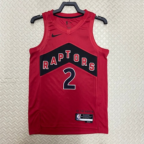 Toronto Raptors #2 Away Red 23 Season Basketball Jersey