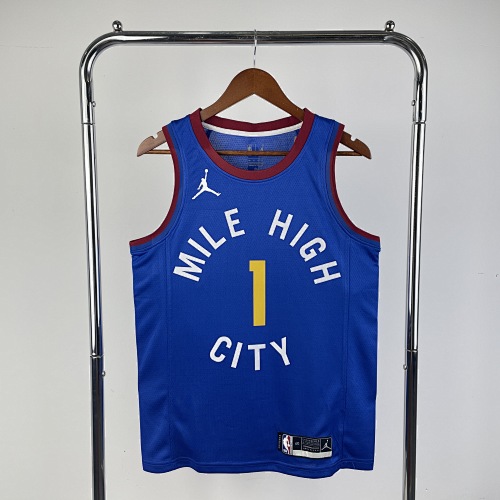 Denver Nuggets #1 Limited Edition Jumpman 21 Season Basketball Jersey