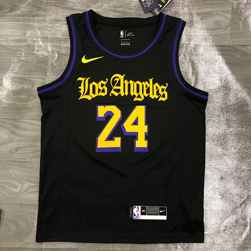 Los Angeles Lakers #24 Black Basketball Jersey