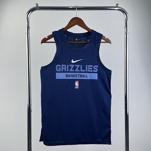 Memphis Grizzlies Player Edition Training Blue 23 Season Training Tank Top
