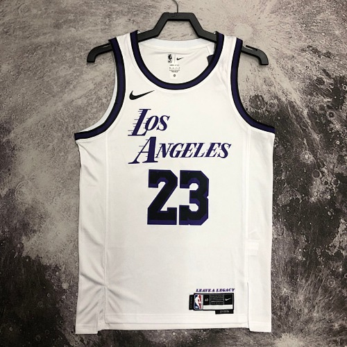Los Angeles Lakers LeBron James #23 City Edition 23 Season Basketball Jersey