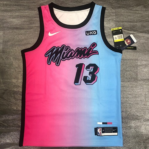 Miami Heat #13 City Edition 21 Season Basketball Jersey