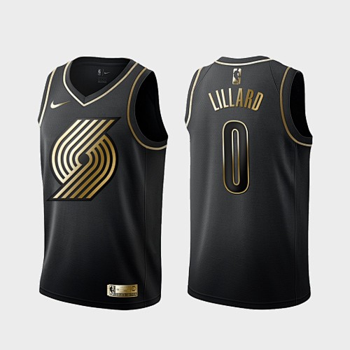 Portland Trail Blazers Damian Lillard Fan Edition Yellow Basketball Jersey