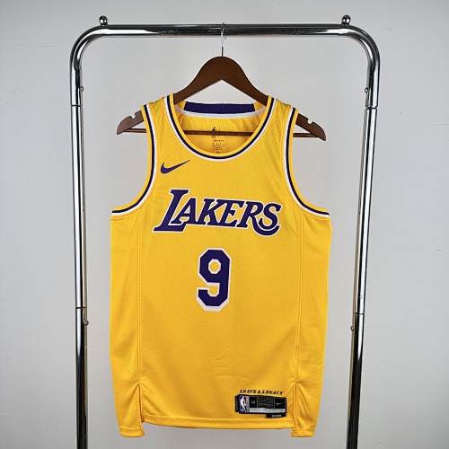 Los Angeles Lakers Jaylen Brown #9 Yellow 23 Season Basketball Jersey