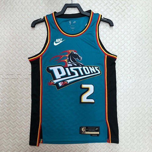 Detroit Pistons Cade Cunningham Retro Edition 23 Season Basketball Jersey