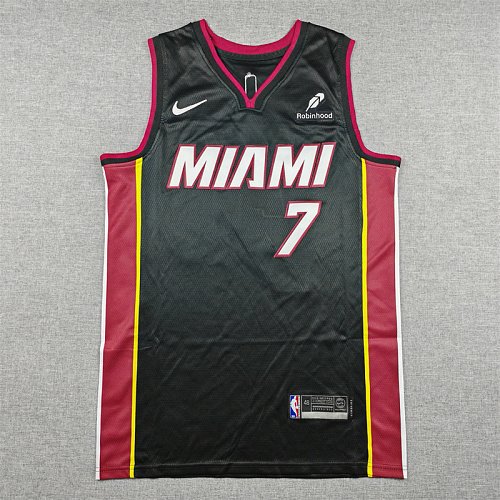 Miami Heat Giannis Antetokounmpo Black Basketball Jersey