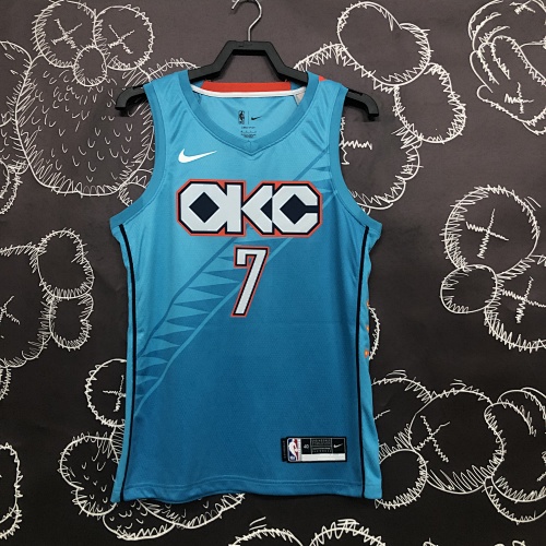 Oklahoma City Thunder #7 City Edition 19 Season Basketball Jersey