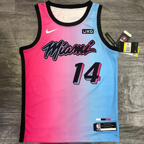 Miami Heat #14 City Edition 21 Season Basketball Jersey