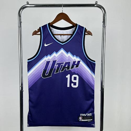 Utah Jazz #19 Purple 26 Season Basketball Jersey