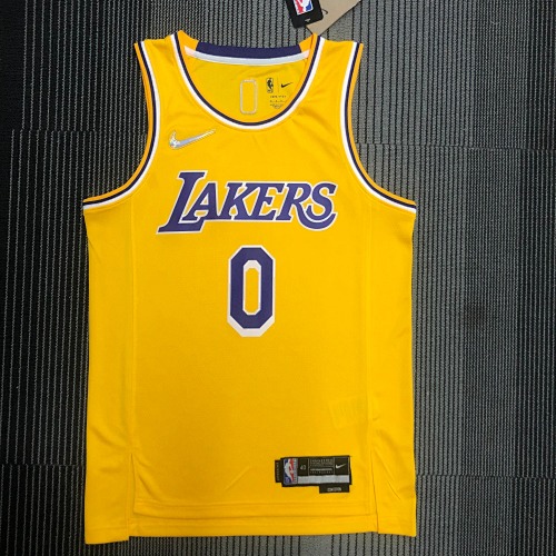 Los Angeles Lakers #0 Yellow Basketball Jersey