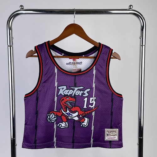 Toronto Raptors #15 Retro Edition Purple Women's Basketball Jersey