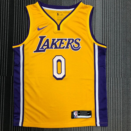 Los Angeles Lakers #0 Yellow Basketball Jersey