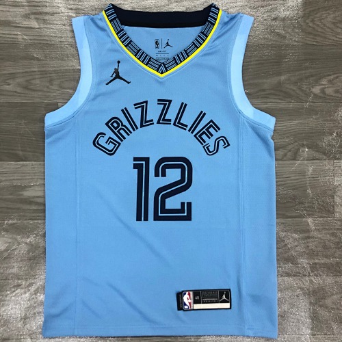 Memphis Grizzlies Ja Morant #12 21 Season Basketball Jersey