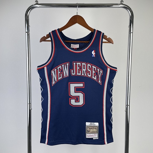 Brooklyn Nets #5 Retro Edition Blue 07 Season Basketball Jersey