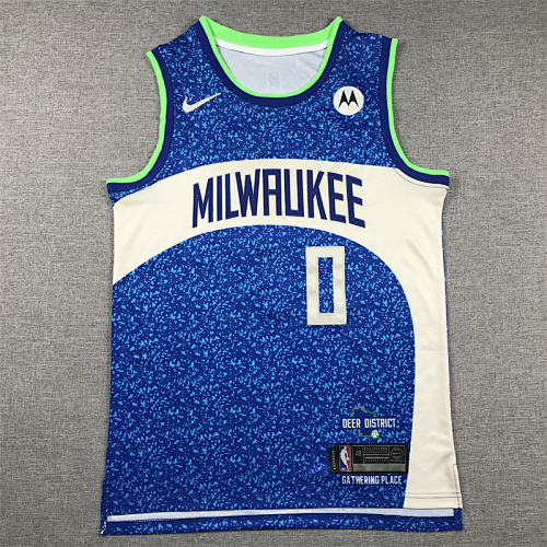 Milwaukee Bucks Damian Lillard City Edition Basketball Jersey