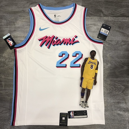 Miami Heat #22 White Basketball Jersey