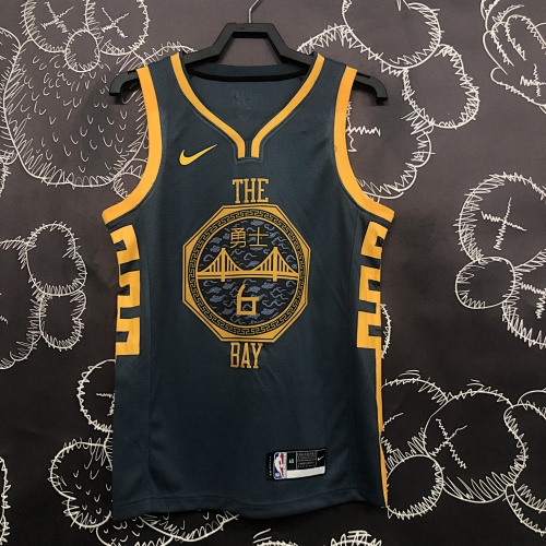 Golden State Warriors #6 Grey 18 Season Basketball Jersey