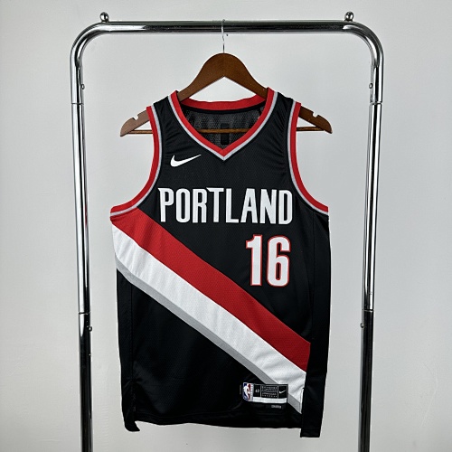 Portland Trail Blazers #16 Black 23 Season Basketball Jersey