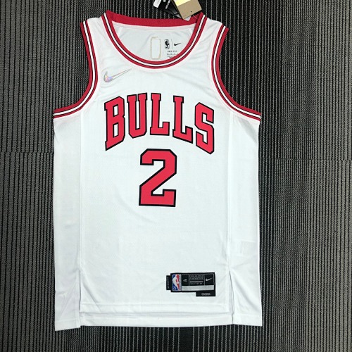 Chicago Bulls LaMelo Ball #2 White Basketball Jersey