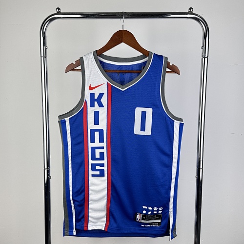 Sacramento Kings #0 City Edition 24 Season Basketball Jersey