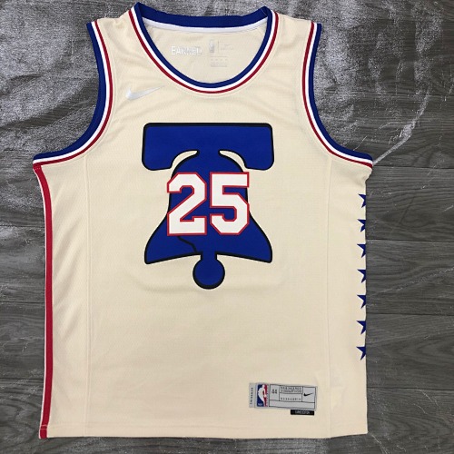 Philadelphia 76ers #25 21 Season Basketball Jersey