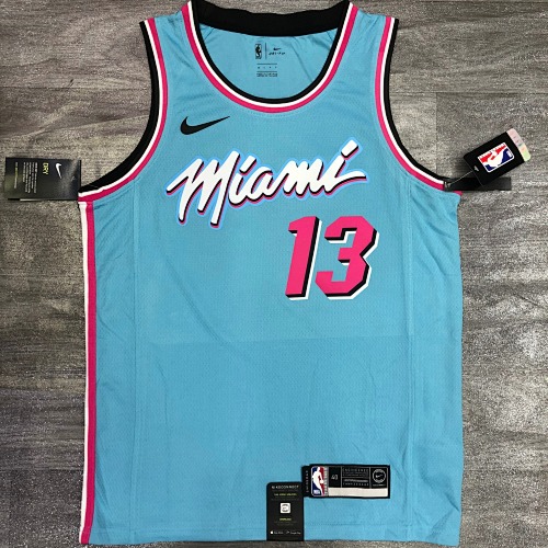Miami Heat #13 Blue Basketball Jersey