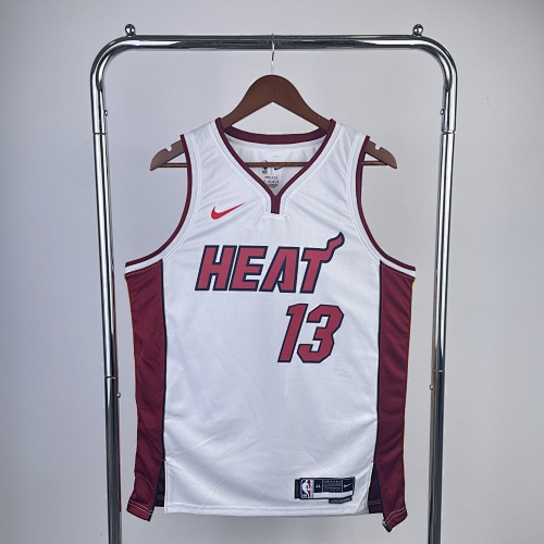 Miami Heat #13 White Basketball Jersey
