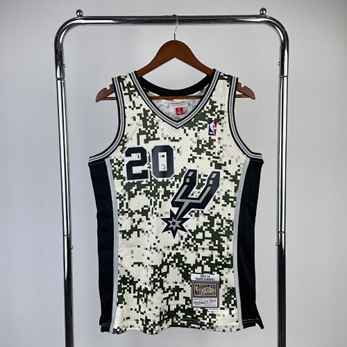 San Antonio Spurs #20 Retro Edition 14 Season Basketball Jersey