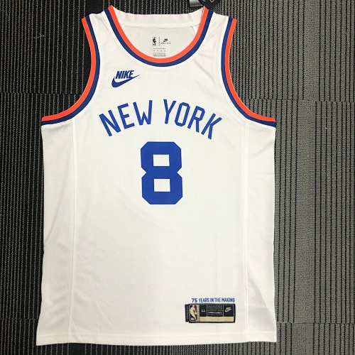 New York Knicks #8 Retro Edition Basketball Jersey