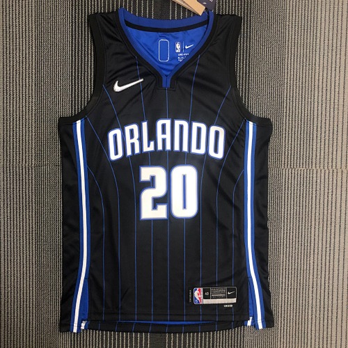 Orlando Magic #20 Black Basketball Jersey
