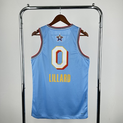 Damian Lillard #0 All-Star Blue 2025 Season Basketball Jersey