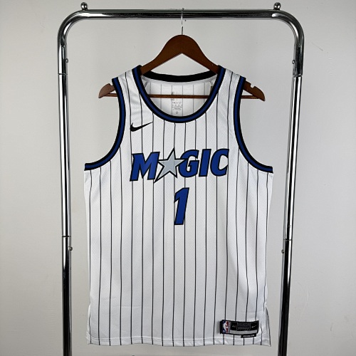 Orlando Magic #1 Home White 26 Season Basketball Jersey