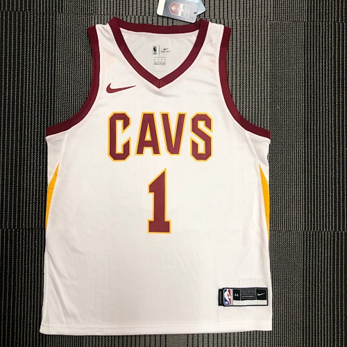 Cleveland Cavaliers Derrick Rose #1 White Basketball Jersey