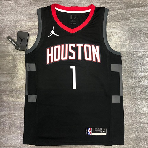 Houston Rockets #1 City Edition Limited Edition Black 21 Season Basketball Jersey