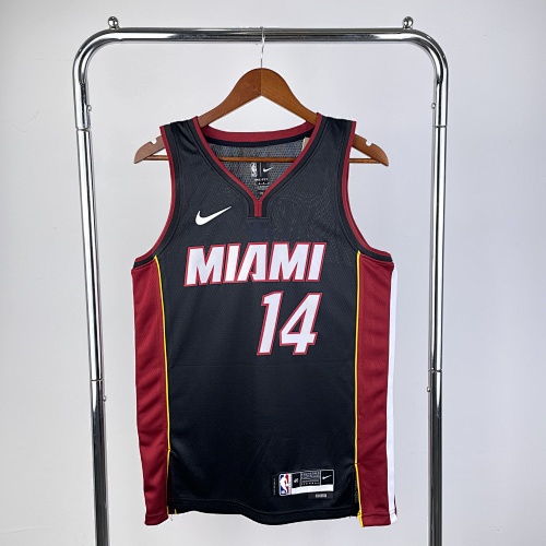 Miami Heat #14 Black 23 Season Basketball Jersey