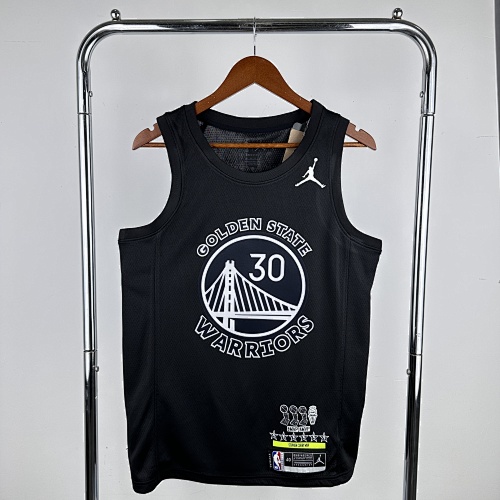 Golden State Warriors Stephen Curry #30 Black Basketball Jersey