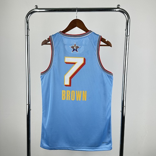 Jaylen Brown #7 All-Star Blue 2025 Season Basketball Jersey