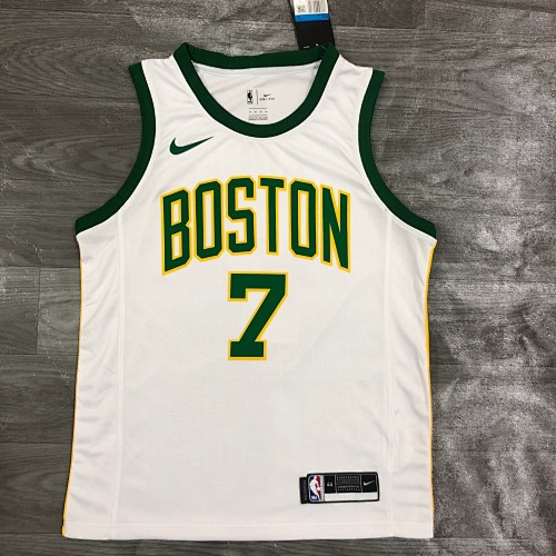 Boston Celtics Jaylen Brown #7 Limited Edition White 19 Season Basketball Jersey
