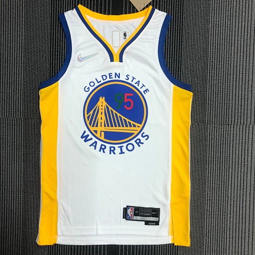 Golden State Warriors #95 Limited Edition White Basketball Jersey