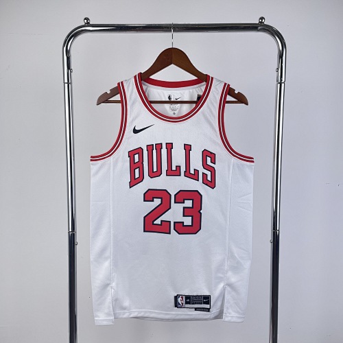 Chicago Bulls Michael Jordan #23 White 23 Season Basketball Jersey