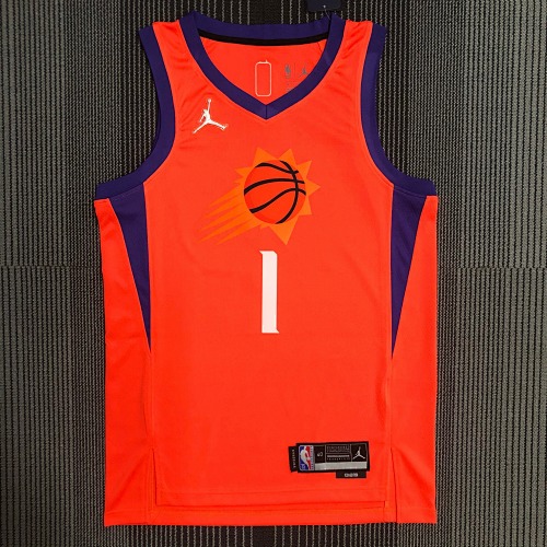 Phoenix Suns Devin Booker #1 Limited Edition Jumpman Orange Basketball Jersey